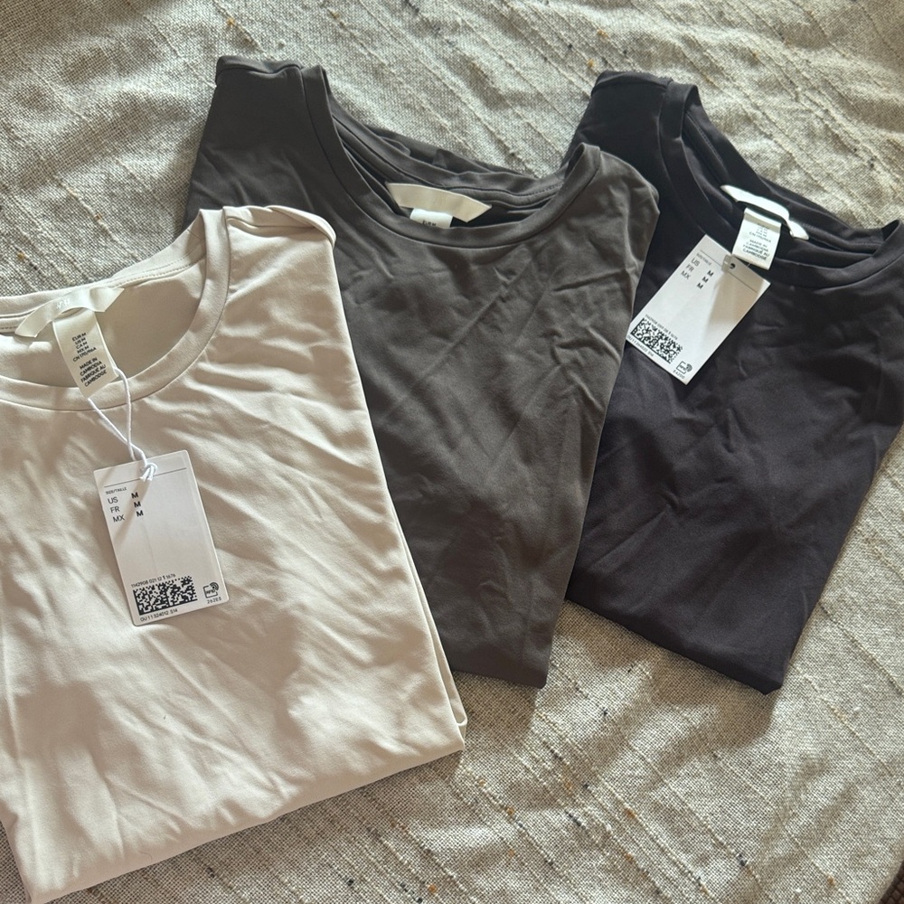 Set of Three Neutral H&M T-Shirts